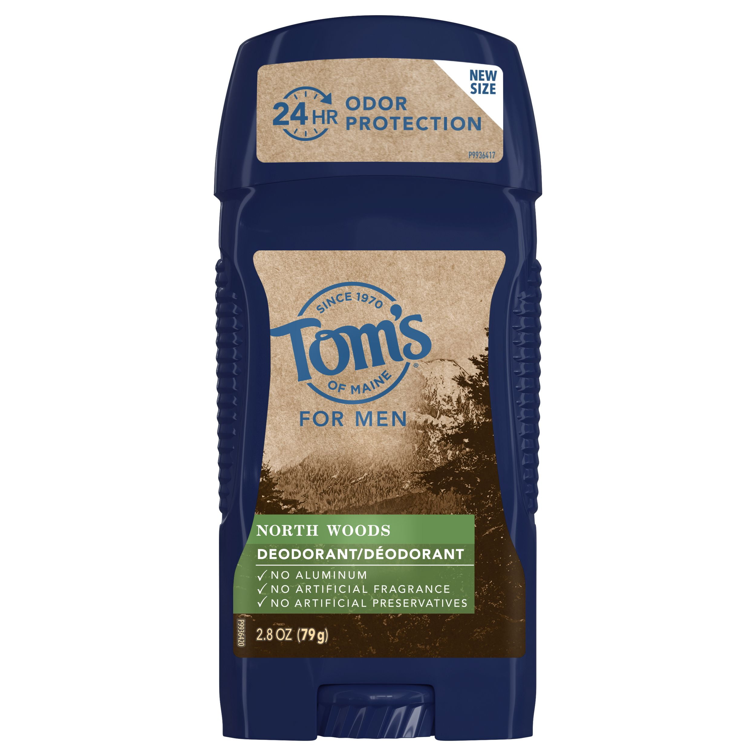 Tom's of Maine Men's Long Lasting Deodorant, North Woods, 2.8 oz
