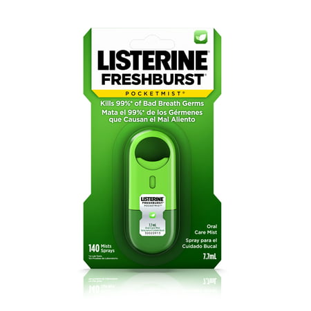 Listerine Freshburst Pocketmist Oral Care Fresh Breath Mist, 7.7 (Best Gum For Fresh Breath)