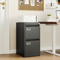 thumbnail image 6 of AUHUP 2 Drawer Metal File Cabinet with Lock, Black Vertical Filing Storage Cabinet for Home Office Letter, A4, Legal Papers, 6 of 9
