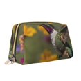 thumbnail image 2 of Gaeub Humming Bird Printed Travel Cosmetic Bag,Makeup Bag, Large Capacity Toiletry Bag for Women, Portable Pouch Make Up Organizer with Zipper and Divider, 2 of 8