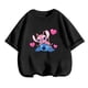 thumbnail image 2 of Ropa de moda para niños, camiseta de verano con puntadas bonitas, camisetas de dibujos animados para bebés y niñas, mono informal de manga corta, 2 of 5
