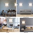 thumbnail image 5 of Aplique de pared moderno IP65, resistente al agua, 12 W, LED de aluminio, para interior, para sala de estar, dormitorio, pasillo, escalera, camino (12 W), 5 of 5