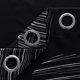 thumbnail image 5 of Deconovo Cortinas opacas con círculos de puntos negros de 42 x 84 pulgadas con aislamiento térmico para ventanas, 5 of 7