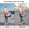 thumbnail image 5 of Pioneer Flower Floral Print Pattern Travel Tote Bags for Women Carry On,Large Weekender Bags for Women Travel,Multi Functional Duffle Bag for Work,Shopping,Sports, 5 of 5