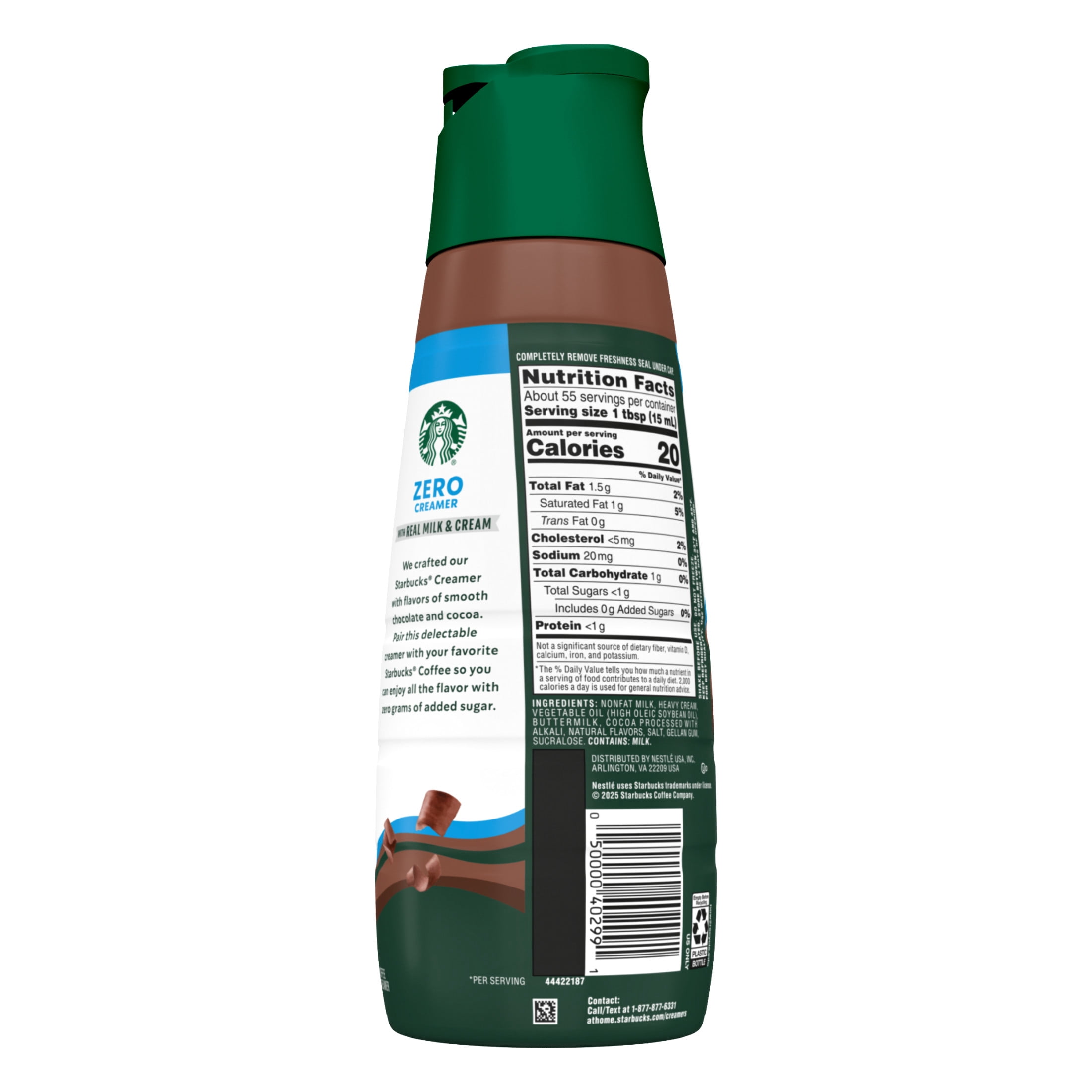 Starbucks Café Mocha Inspired Zero Creamer, 28 fl. oz. Bottle 28 fl oz