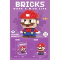 thumbnail image 1 of Bloques de construcción de Super Mario Bros, dibujos animados de anime, Luigi, Yoshi, Wario, Pikachu, minijuguetes de acción, regalos para niños, 1 of 5