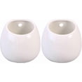 thumbnail image 1 of Ceramic Wall Plant Holder Ceramic Hanging Plant Holder Decorative Flower Display Vase Succulent Pots For Indoor Plants (white)2pcs, 1 of 5