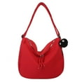 thumbnail image 2 of Sac Hobo pour Femmes Grande Capacité Sac Messager Harajuku Mode avec Pendentif Duveteux, 2 of 10