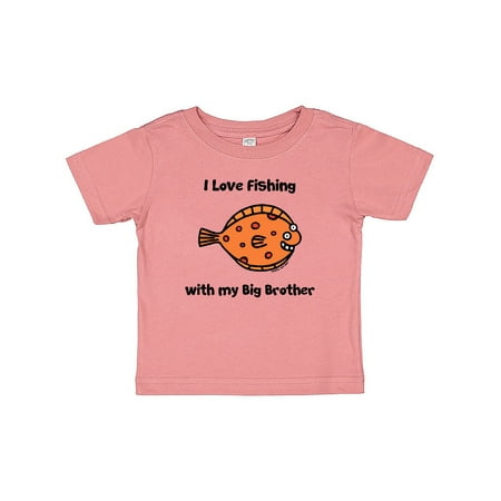 

Inktastic Fishing with Big Brother Gift Baby Boy or Baby Girl T-Shirt