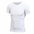 thumbnail image 1 of Mens Compression Shirts Gym Short Sleeve Sports Tight Fitness Base Layer Tops, 1 of 2