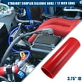 thumbnail image 3 of Unique Bargains Car Straight Coupler Silicone Hose Front Universal Intake Intercooler Silicone Tube 4-Ply 3.75' ID Red, 3 of 7