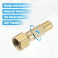 thumbnail image 3 of Unique Bargains Air Nozzle Kit with Quick Connector Brass for Most Tire Gauges Pressure Gauge Air Inflators, 3 of 6