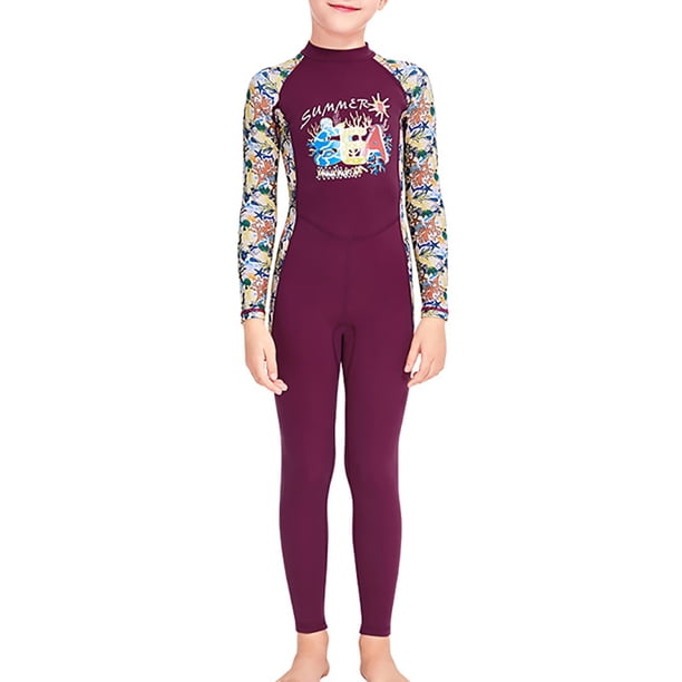 Muebles multicolores traje de buceo Mangas largas y pantalones Mono de traje de baño para snorkeling surf aplicable a todas las temporadas PURPLE M Speravity OD003660-07