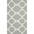 thumbnail image 5 of SAFAVIEH Dhurries Sloane Geometric Area Rug, Grey/Ivory, 3' x 5', 5 of 5