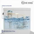 thumbnail image 6 of KK KE KING  Powerful Flush & Sleek Dsign 12'' Rough-In Elongated One Piece Toilet, 6 of 16