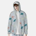 thumbnail image 3 of Picia Turtles And Shells Women's Men's UPF 50+ Sun Protection Hoodie Shirt Long Sleeve SPF Fishing Outdoor UV Hiking Lightweight Shirts-Medium, 3 of 9