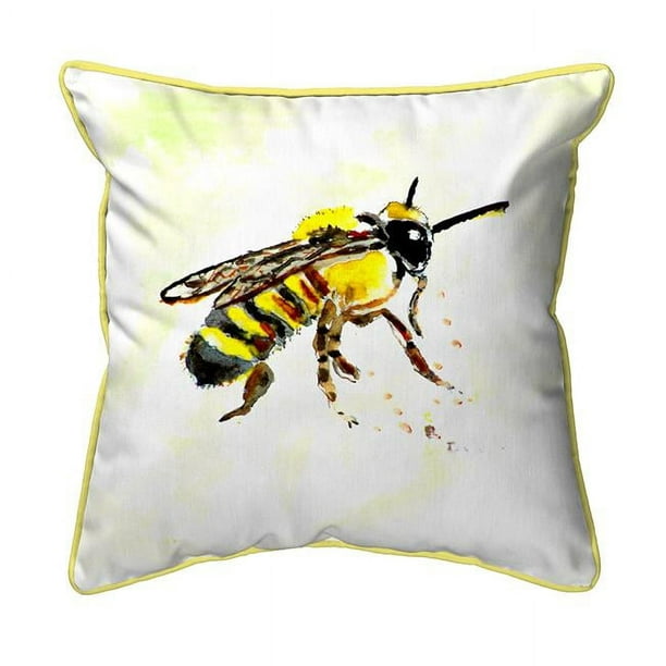 Betsy Drake ZP731B 22 x 22 Po Abeille Coussin à Fermeture Éclair Extra Large