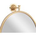 thumbnail image 6 of DecMode 15" x 29" Gold Oval Shaped Wall Mirror, 6 of 14