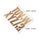 thumbnail image 2 of unbranded 5Jgo Letras Doradas Auto Adhesivas Para Pizarras Carteles Y Creativa, 2 of 7