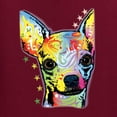 thumbnail image 5 of Wild Bobby Dean Russo Colorful Chihuahua Dog Lover Men Long Sleeve Shirt, Maroon, Small, 5 of 5