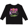 thumbnail image 3 of Inktastic Miss Kindergarten Cutie with Pencil and Stars Girls Long Sleeve Toddler T-Shirt, 3 of 5