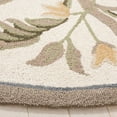 thumbnail image 4 of Safavieh Chelsea Baxter Bordered Wool Area Rug, Ivory, 8' x 8' Round, 4 of 13