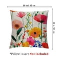 thumbnail image 4 of nygtbtfer Outdoor Decorative Throw Pillow, Patio Flower Pillow Cushion Cases for Couch, Sofa, Bed (Insert Not Included) White, 4 of 7