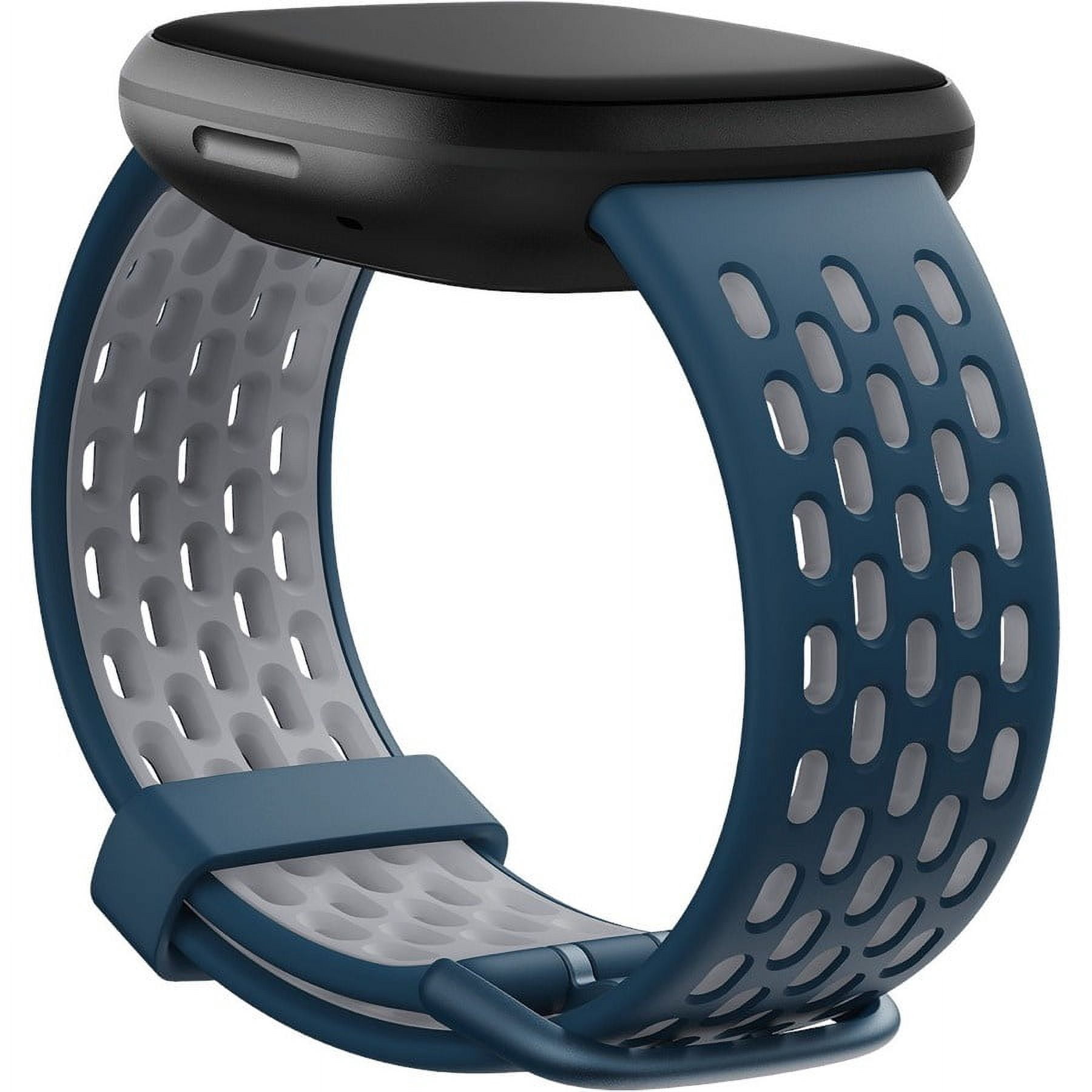 Fitbit Sport Band for Sense & Versa 3 Smartwatches (Large, Sapphire/Fog Grey)