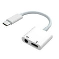 thumbnail image 1 of Universal Earphone Adapter Converter 2-in-1 Mobile Phone Audio Charging for Android Devices, 1 of 8