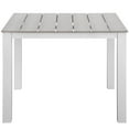 thumbnail image 7 of Modway Maine 5 Piece Outdoor Patio Dining Set in White Light Gray, 7 of 7