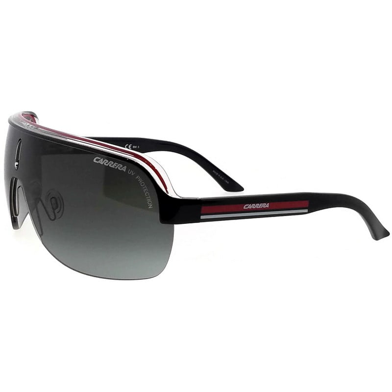 Carrera Carrera Topcar 1/S Aviator Sunglasses,Black Crystal & Red