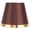 Coffee, variant on M Buder Modern Fabric Empire Lamp Shade for E27 Table Lamp Floor Light, Inner PVC Coating, Replacement Lampshade (Upper 6.3 in, Lower 10 in) - Black