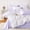 Purple White, variant on - Floral Comforter Set, Coquette Cottagecore Aesthetic Cute Flower Pattern for Women Teen Girls, Soft Lightweight Dorm Bedding, 3 Piece, Pink, Twin/Twin XL Size