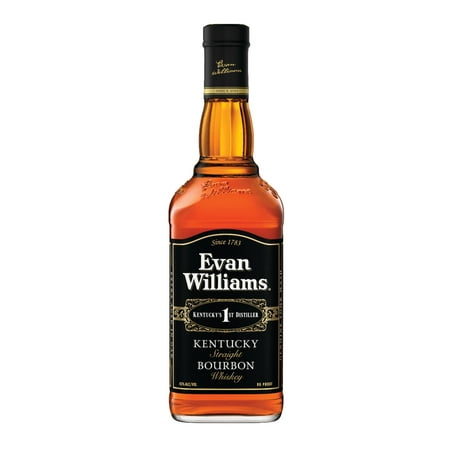 Evan Williams Black Label Straight Bourbon, 750 ml Bottle, ABV 43.0%