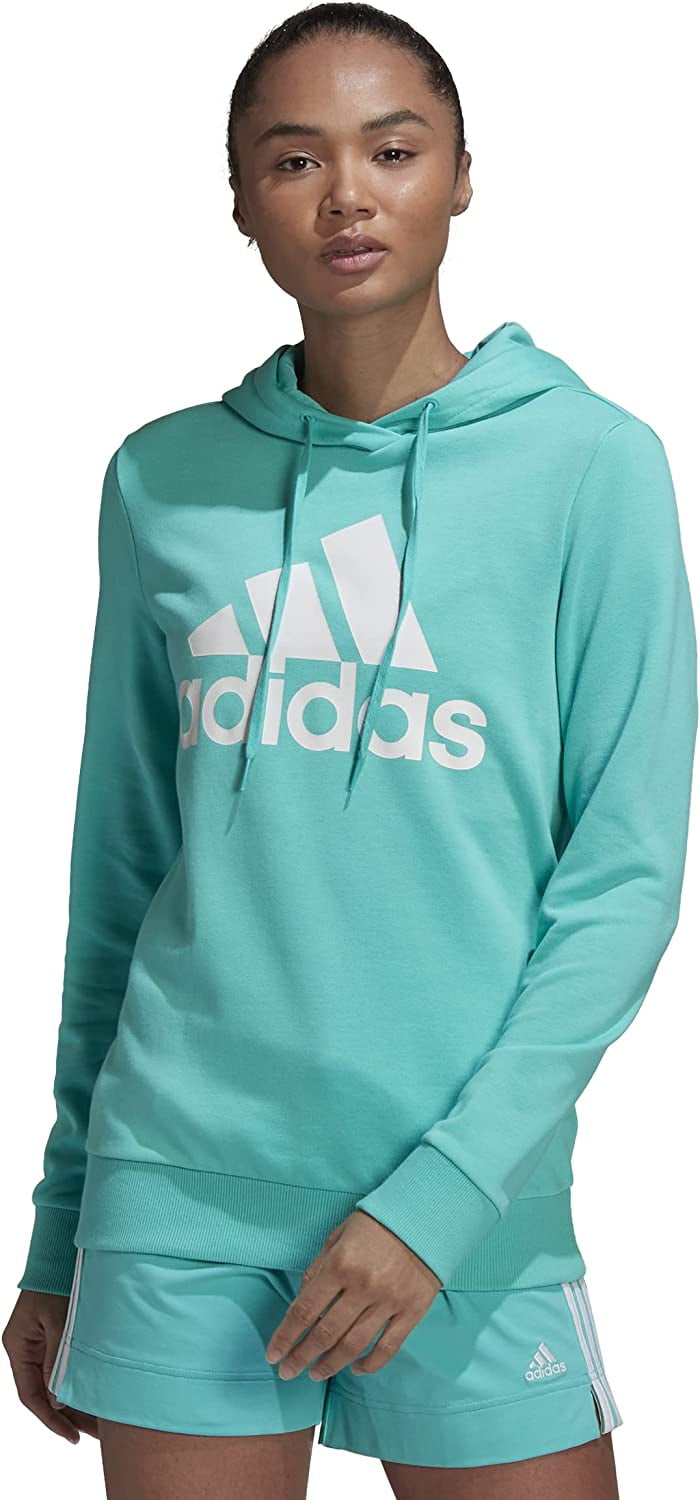 Adidas Relaxed Logo Hoodie, Semi Mint Rush/White, - Walmart.com
