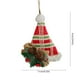 thumbnail image 3 of Adorno Colgante Navideño de Tela Suave | Tela Multicolor | Tamaño: 15 X 11 Cm | Ideal para Árboles, Coronas y Guirnaldas | 1 Unidad, 3 of 6