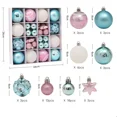 thumbnail image 3 of 42/44 piezas de bolas navideñas de colores en caja, colgantes para decoración del árbol de Navidad, decoración navideña para el hogar, regalos de Año Nuevo, Navidad 2023, 3 of 5