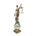 thumbnail image 2 of Lady Justice Statue, Vintage Home Decor, Law Office Decor Resin Figurine, Scales of Justice Decor 3D Desk Ornament, Lawyer Gifts for Women Sliver Finish, 2 of 6
