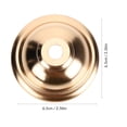 thumbnail image 2 of FUTUREORYY 10Pcs Premium Metal Ceiling Plate Cover for Pendant Light Fixtures in Golden Finish, 2 of 5