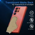 thumbnail image 5 of JETech Matte Case for Samsung Galaxy S23 Ultra 5G 6.8-Inch, Frosted Translucent Back Protective Slim Phone Cover, Anti-Fingerprints (Red), 5 of 7