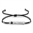 thumbnail image 1 of Pulsera JF.JEWELRY Identificación Médica para Diabetes Tipo 2 en Nylon, 1 of 7