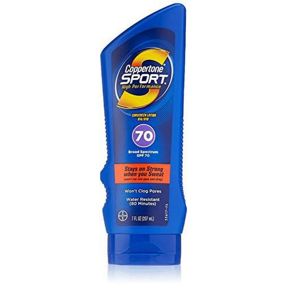 Coppertone SPORT Sunscreen Lotion Broad Spectrum SPF 70 (7-Fluid-Ounce)