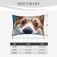 thumbnail image 2 of Salouo Sea Swimming Corgi Print Print Pillow Case Cover,Wrinkle-Free Bed Pillow Cover Pack of 1 Home Decor Fade-Resistant and Stain-Resistant ,Pillows Not Included -16"x24", 2 of 8