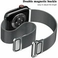 thumbnail image 4 of Metal Magnetic Bands Compatible for Apple Watch Band 40mm with Case, Stainless Steel Milanese Mesh Loop Replacement Strap Compatible with iWatch Series SE 6/5/4/3/2/1(Space Gray,40MM), 4 of 9