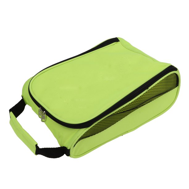 DEWIN Bolsa para Zapatos Golf, Bolsa de Transporte Equipo Deportivo, Bolsa Almacenamiento Viaje Golf con ventilación, Bolsa Viaje para Zapatos Golf, para Exteriores, 33x21.5x1 4cm/13.0X(Todo Verde)