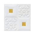 thumbnail image 2 of Autoadhesivo 3D de pared papel tapiz paneles de pared Dorado Gloria Pegatina de techo del panel de pared 3D, 2 of 9
