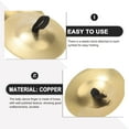 thumbnail image 3 of PAMINGONO 6 Pcs Cymbales Dorées pour Doigts Cymbales pour Danser le Ventre Femmes, 3 of 8