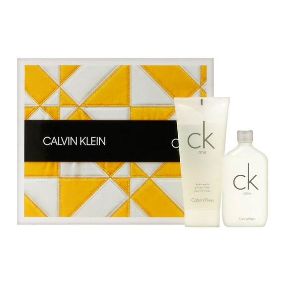 CK One by Calvin Klein 2 Piece Set Includes: 1.7 oz Eau de Toilette Spray 3.4 oz Body Wash