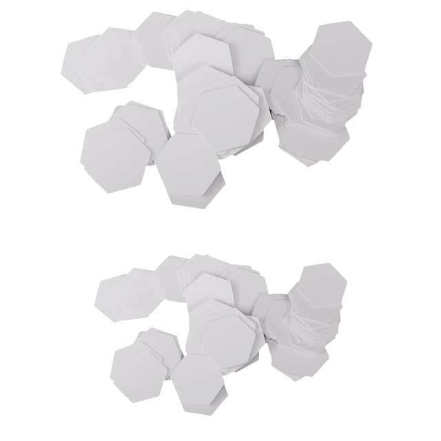 Papel de Plantilla de Ado de Papel con Forma Hexagonal de 200 Piezas pa Manualidades de Patchwork de Bricolaje Sunnimix Plantillas de acolchado de papel
