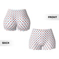 thumbnail image 5 of Naloa Red Blue Polka Dots Biker Shorts for Women Seamless Scrunch Short Women’s Yoga Shorts for Gym Running Sport Shorts - XX-Large, 5 of 9